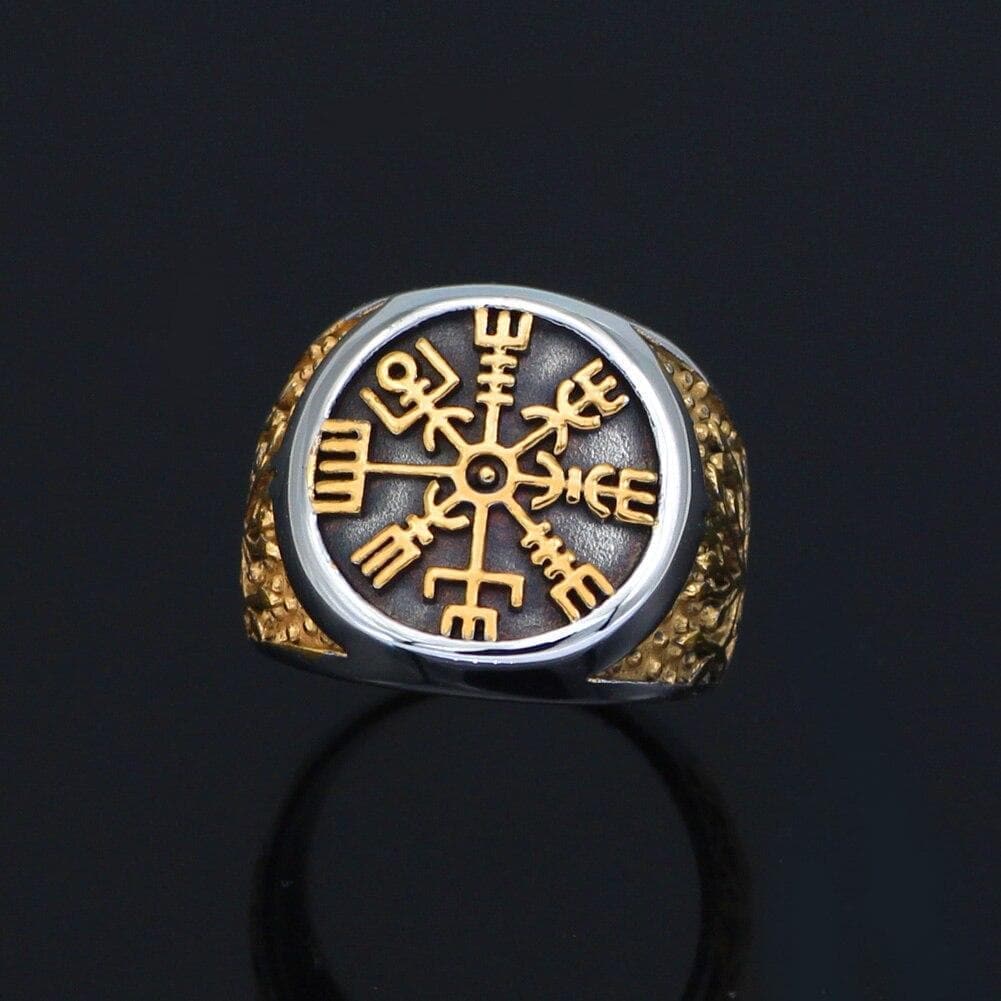 Viking Vegvisir Tree of Life Stainless Steel Ring | Rings | Wiccan Center
