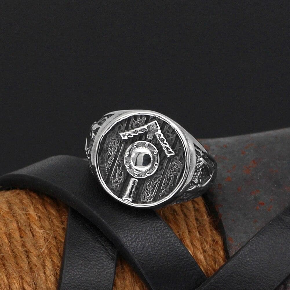 Vikings Tiwaz Rune Stainless Steel Ring | Rings | Wiccan Center