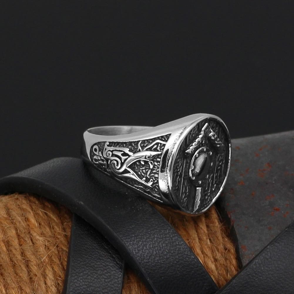 Vikings Tiwaz Rune Stainless Steel Ring | Rings | Wiccan Center