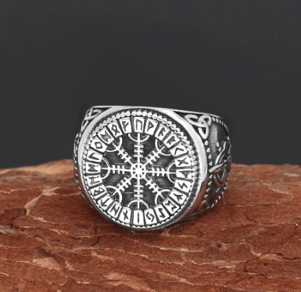 Vikings Helm of Awe Stainless Steel Ring | Rings | Wiccan Center