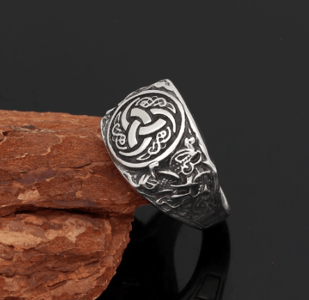 Vikings Odin's Horn Stainless Steel Ring | Rings | Wiccan Center