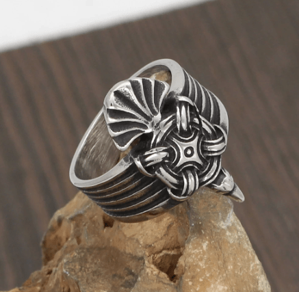 Vikings Raven Stainless Steel Ring | Rings | Wiccan Center