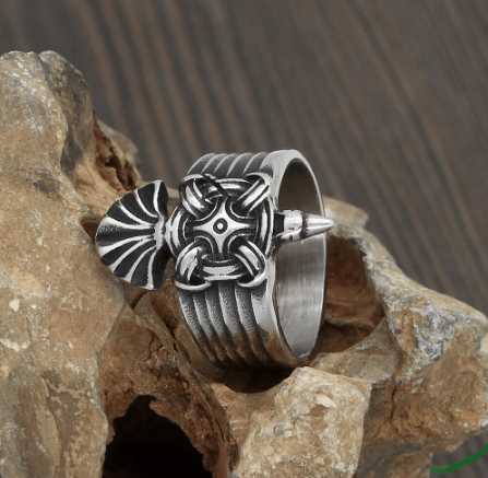 Vikings Raven Stainless Steel Ring | Rings | Wiccan Center