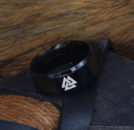 Vikings Valknut Stainless Steel Ring | Rings | Wiccan Center