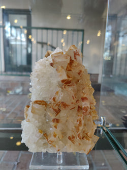 Large Orange Barite on Quartz | Minerals | Wiccan Center