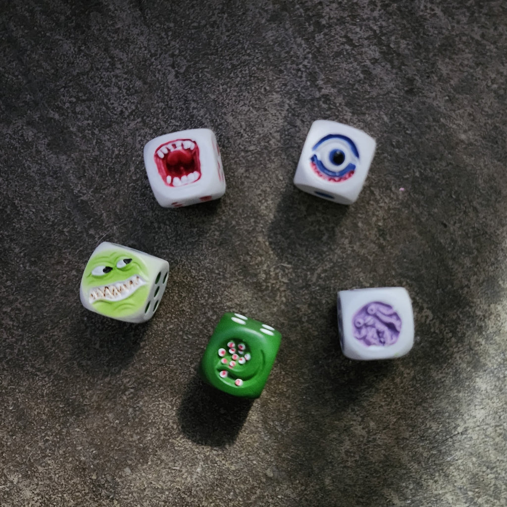 Resin Demon Monster Dice