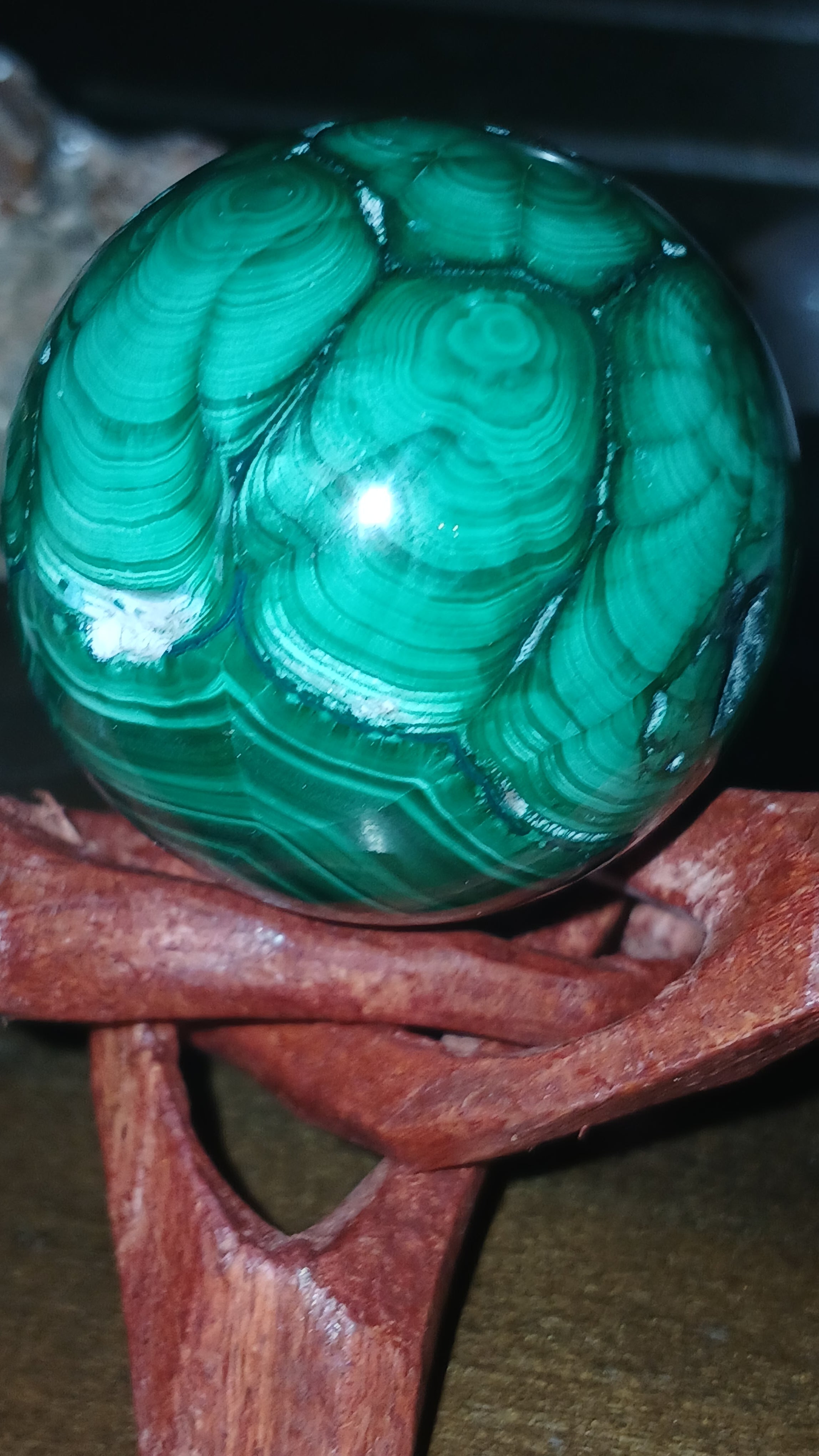 ✨ Malachite Sphere – Stone of Protection, Power & Heart Chakra Healing ✨ | | Wiccan Center