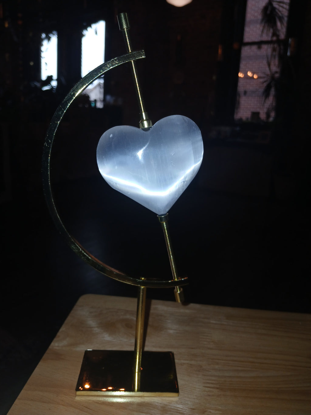Selenite Heart (50–60 mm) – Cleansing • Peace • Divine Light | | Wiccan Center