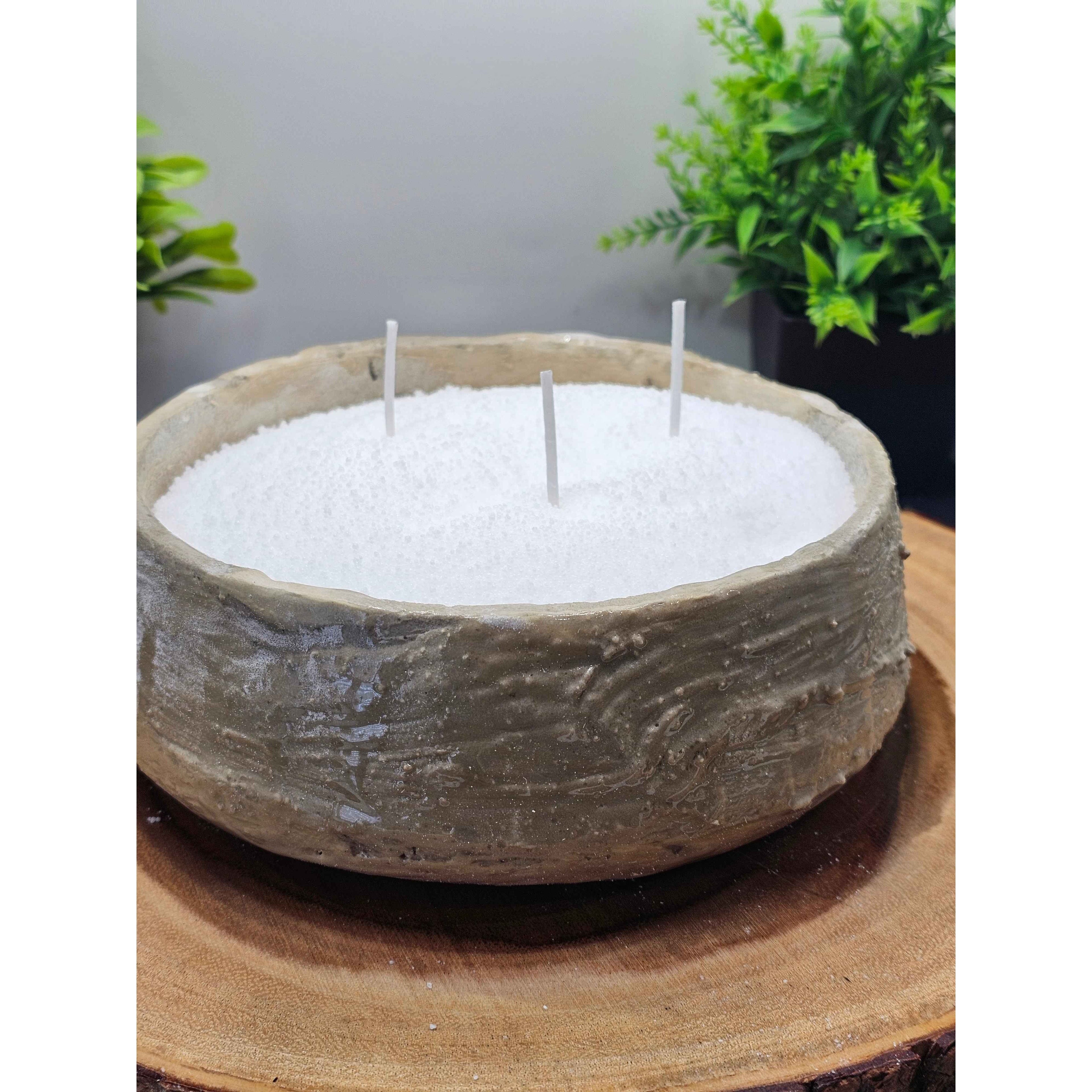 Concrete Candle Bowl