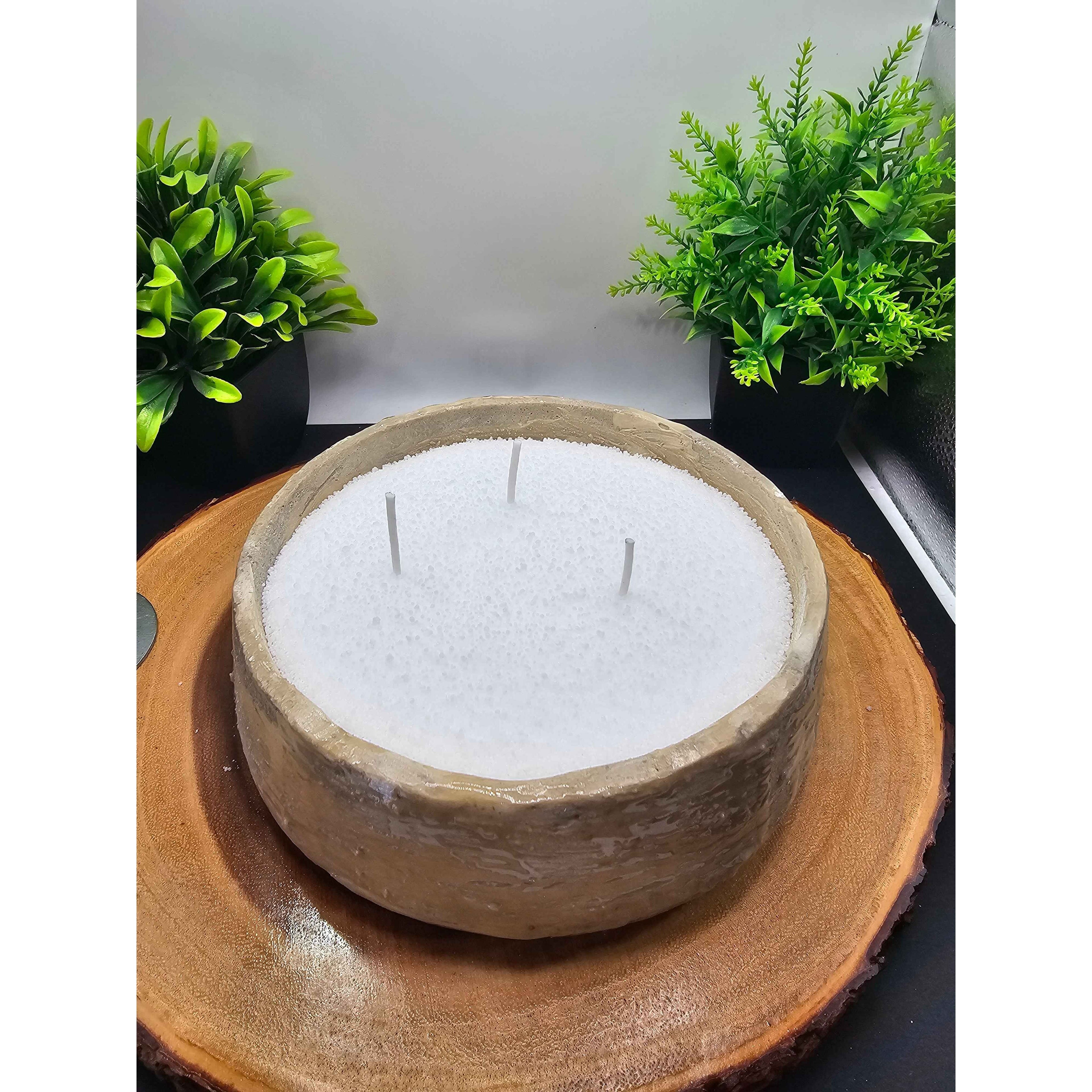 Concrete Candle Bowl