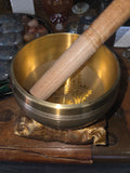 4.25" Bronze Hand of Hamsa Tibetan Singing Bowl Set – Bowl, Cushion & Stick | | Wiccan Center