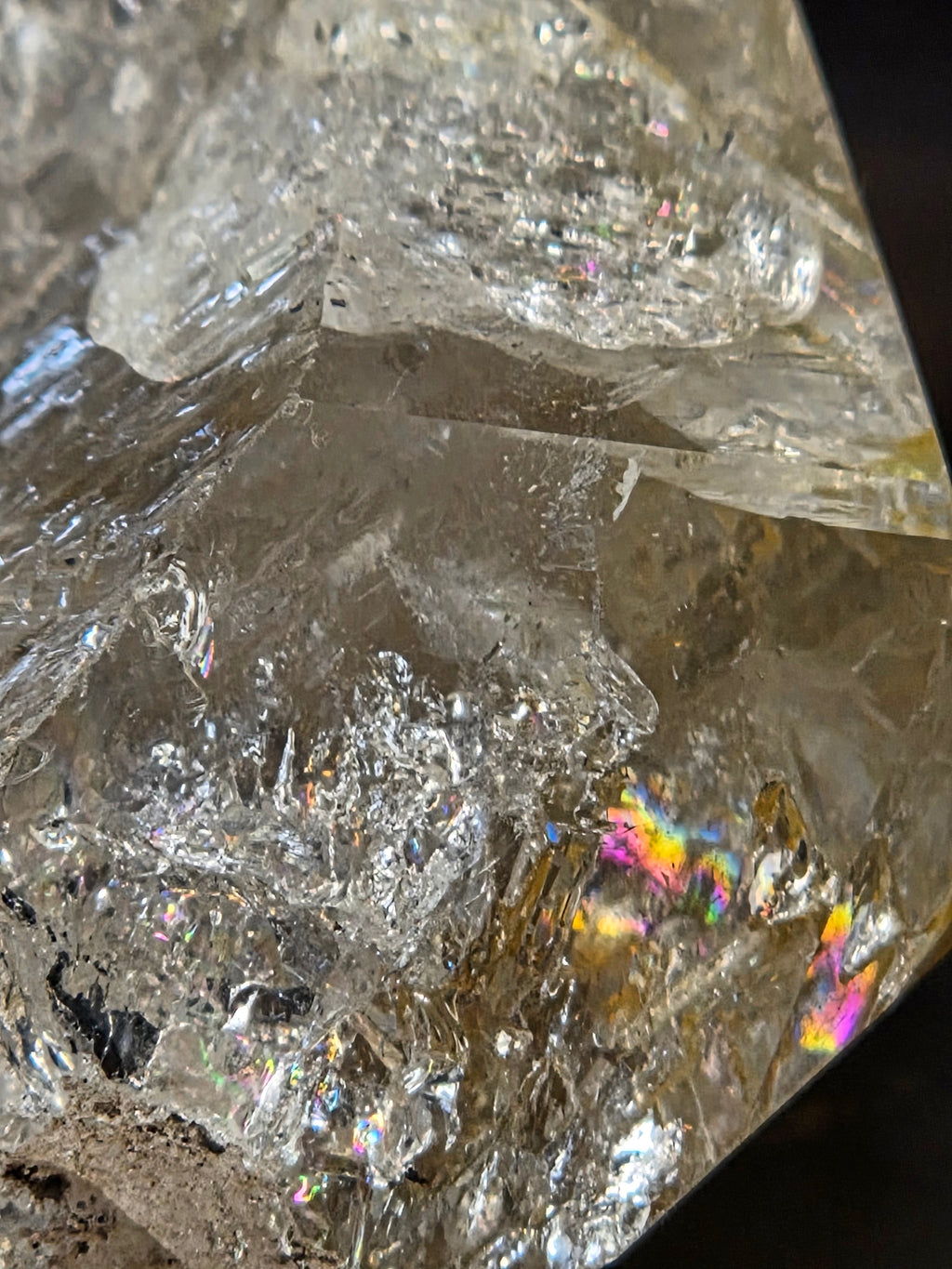 Herkimer Diamond with Golden Healer | | Wiccan Center