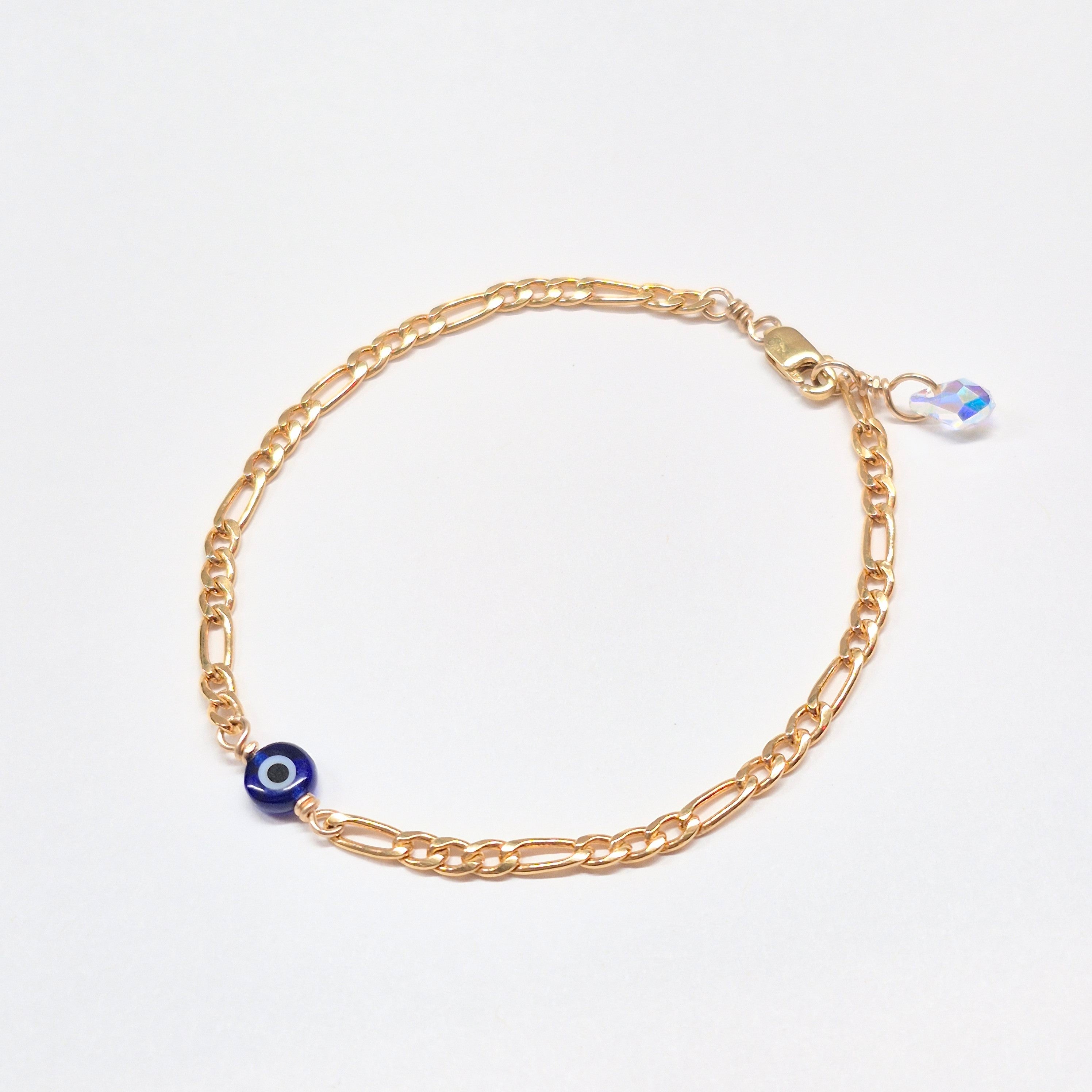 Evil Eye Bracelet w Swarovski Clasp