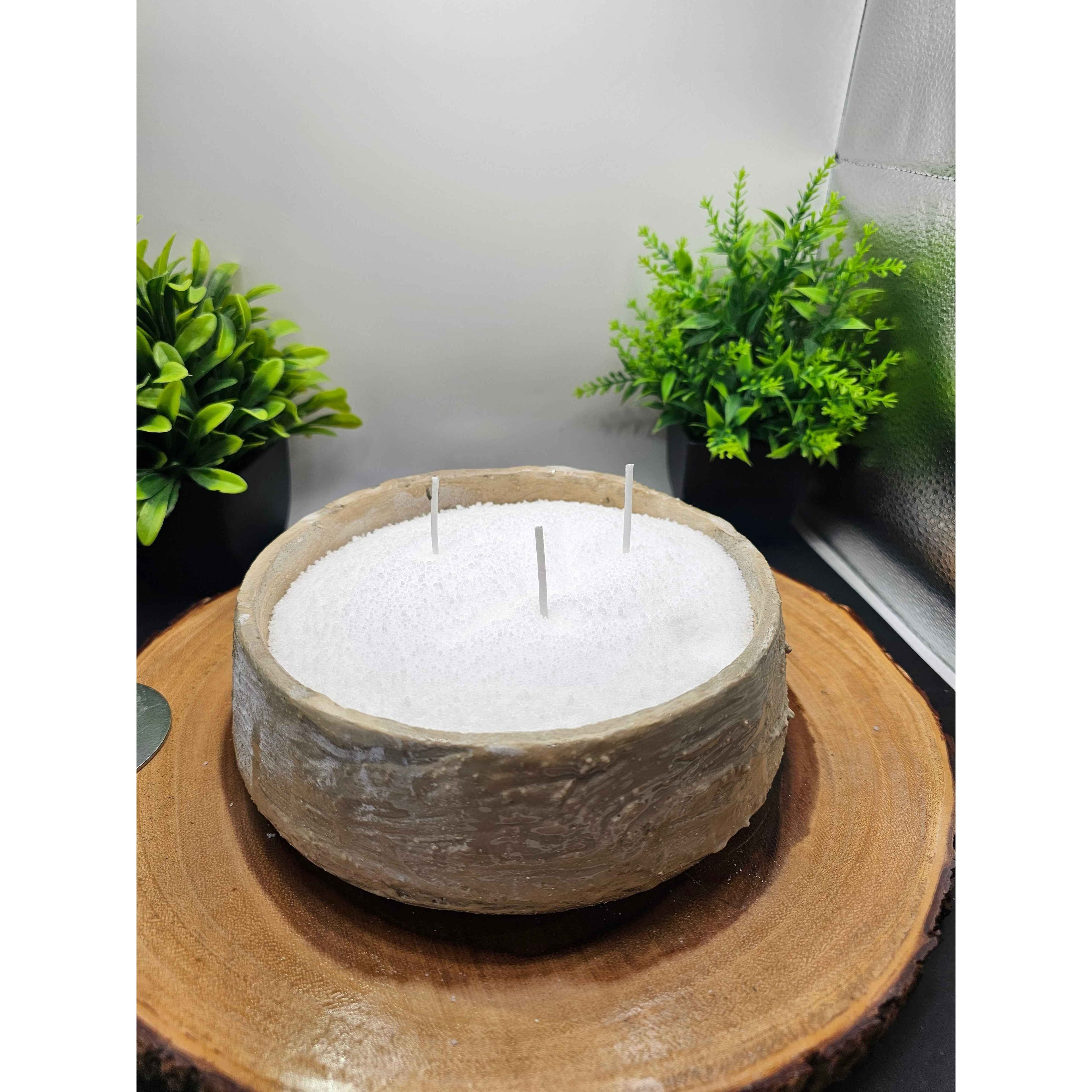 Concrete Candle Bowl