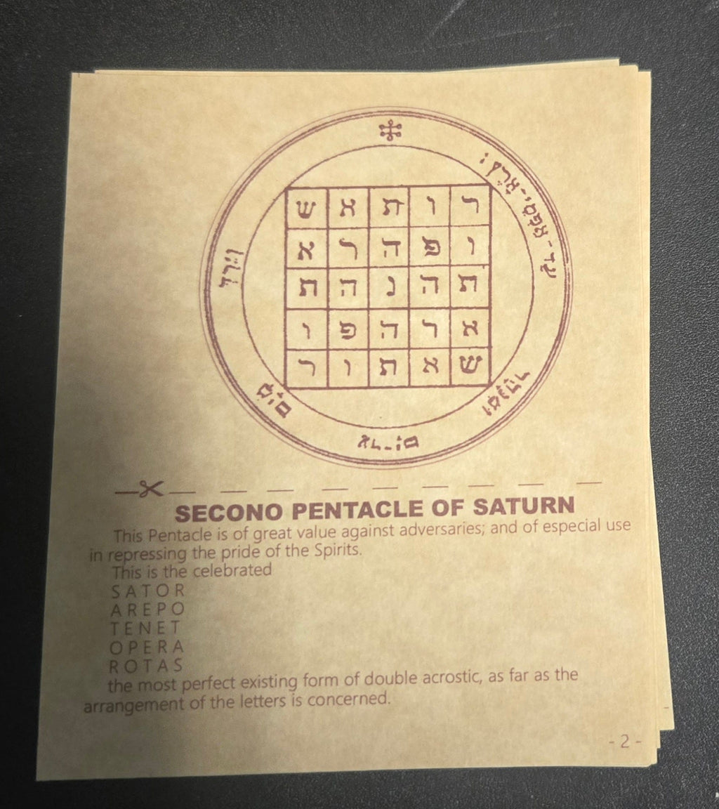 "Unlock the Mystical: 46-Piece Solomon Seals Parchment Set for Divine Manifestation" | Ritual Spell | Wiccan Center
