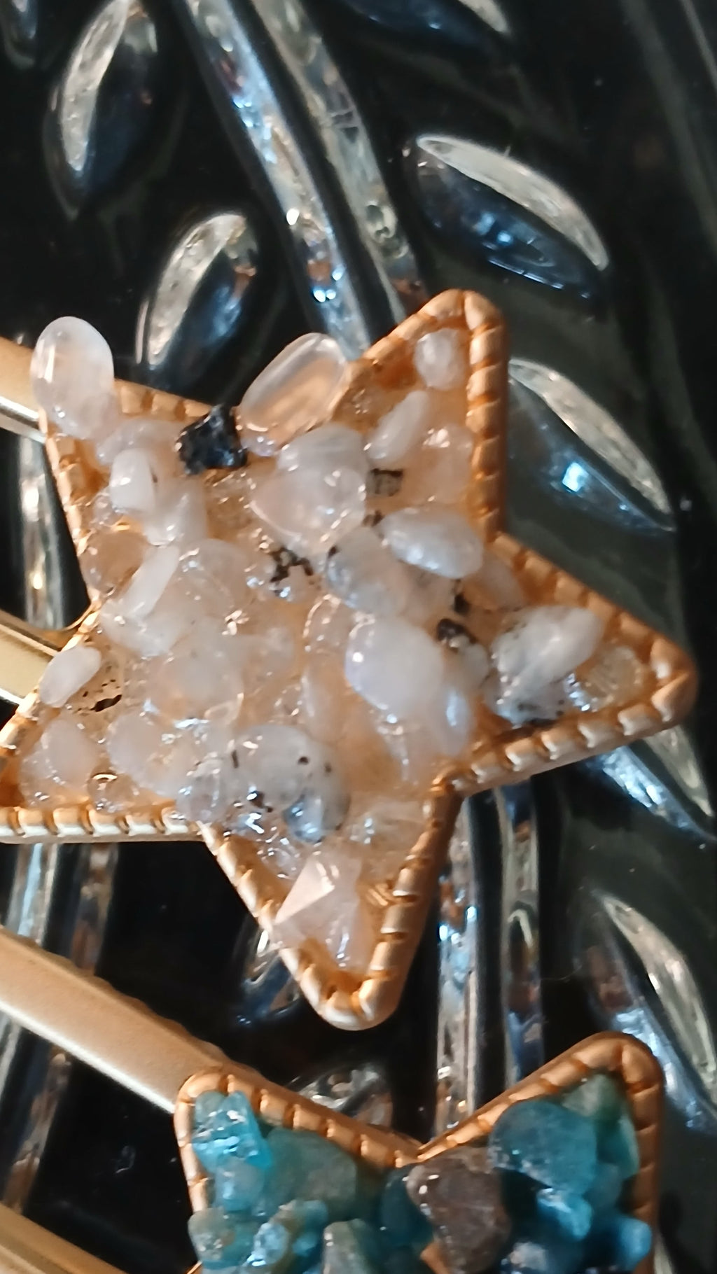 Crystal Chips Star Hair Clip | | Wiccan Center