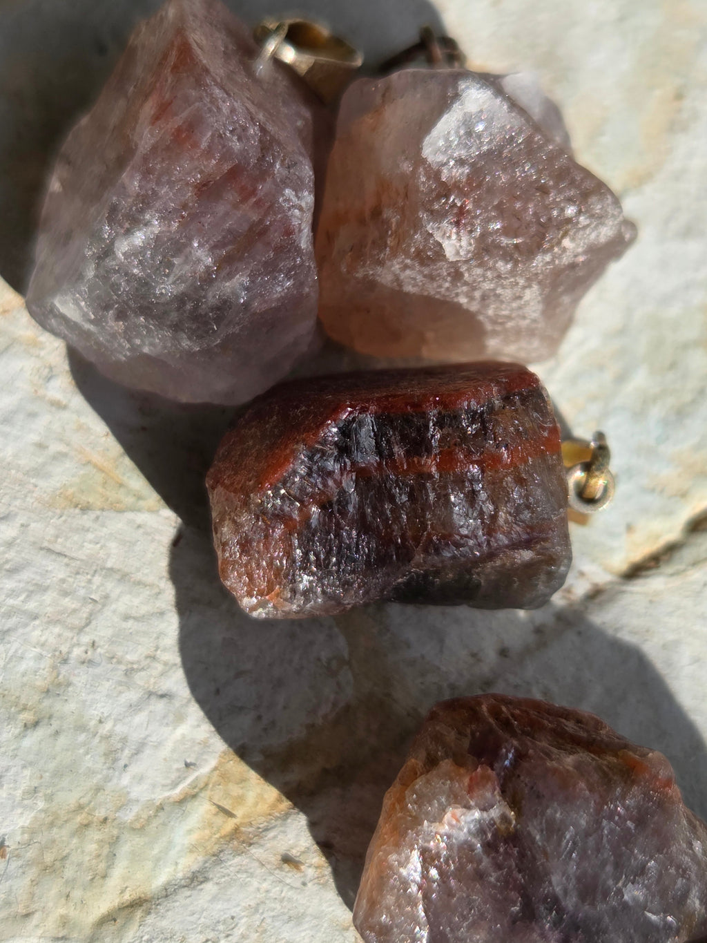 Super 7 (Melody Stone) Pendant – Rough (.5") or Polished Slice (1") • Spiritual Awakening & Harmony | | Wiccan Center