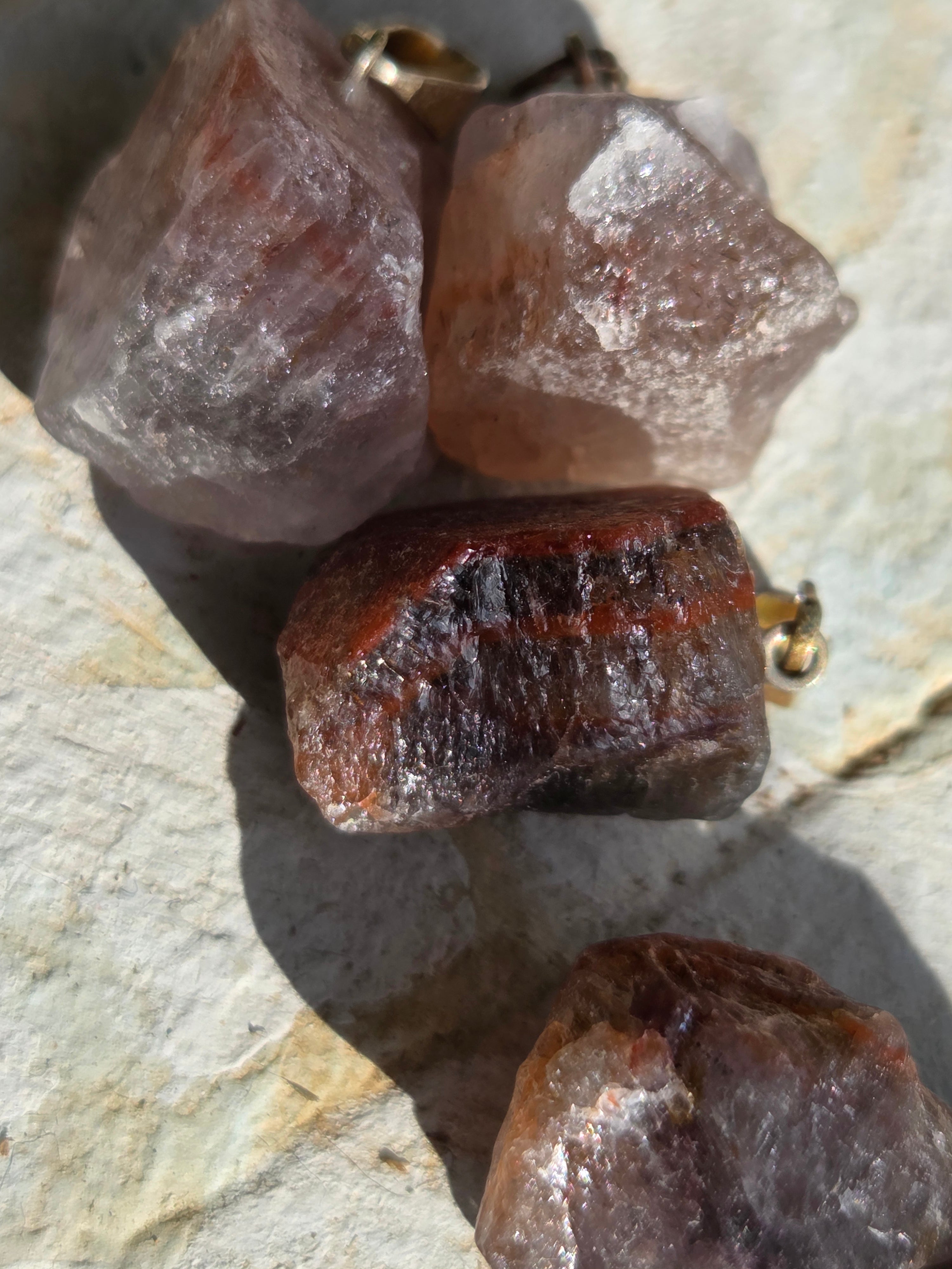 Super 7 (Melody Stone) Pendant – Rough (.5") or Polished Slice (1") • Spiritual Awakening & Harmony | | Wiccan Center