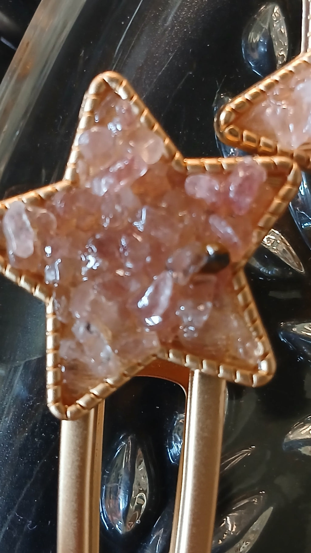 Crystal Chips Star Hair Clip | | Wiccan Center