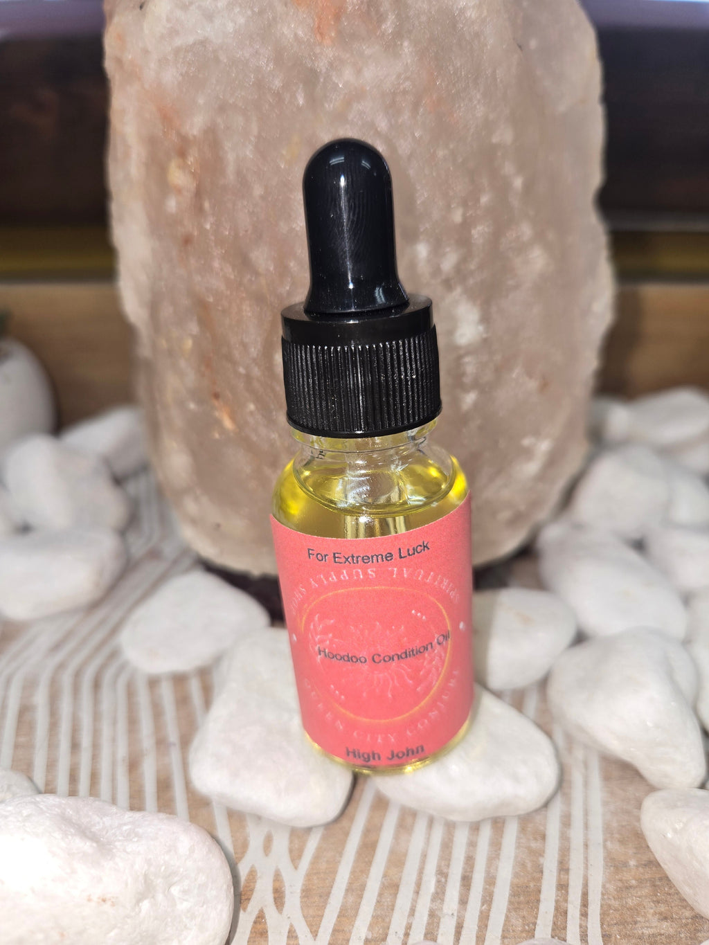 High John Extreme Luck Conjure Oil | Spiritual Oil | Wiccan Center