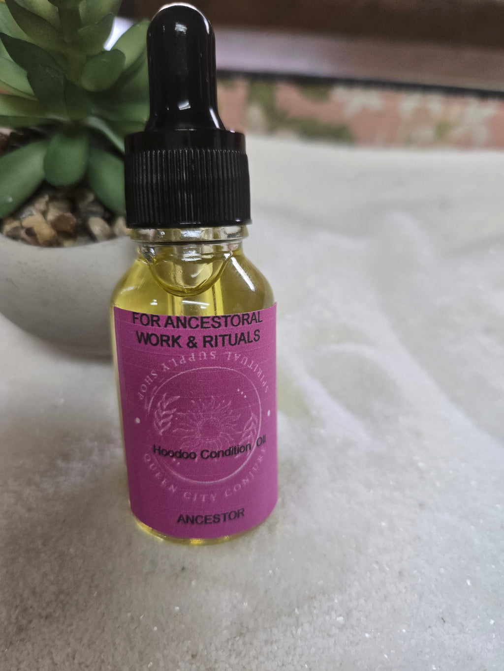 Ancestral Veneration Oil - Honor Your Ancestors Hoodoo Ritual Oil | Spiritual Oil | Wiccan Center