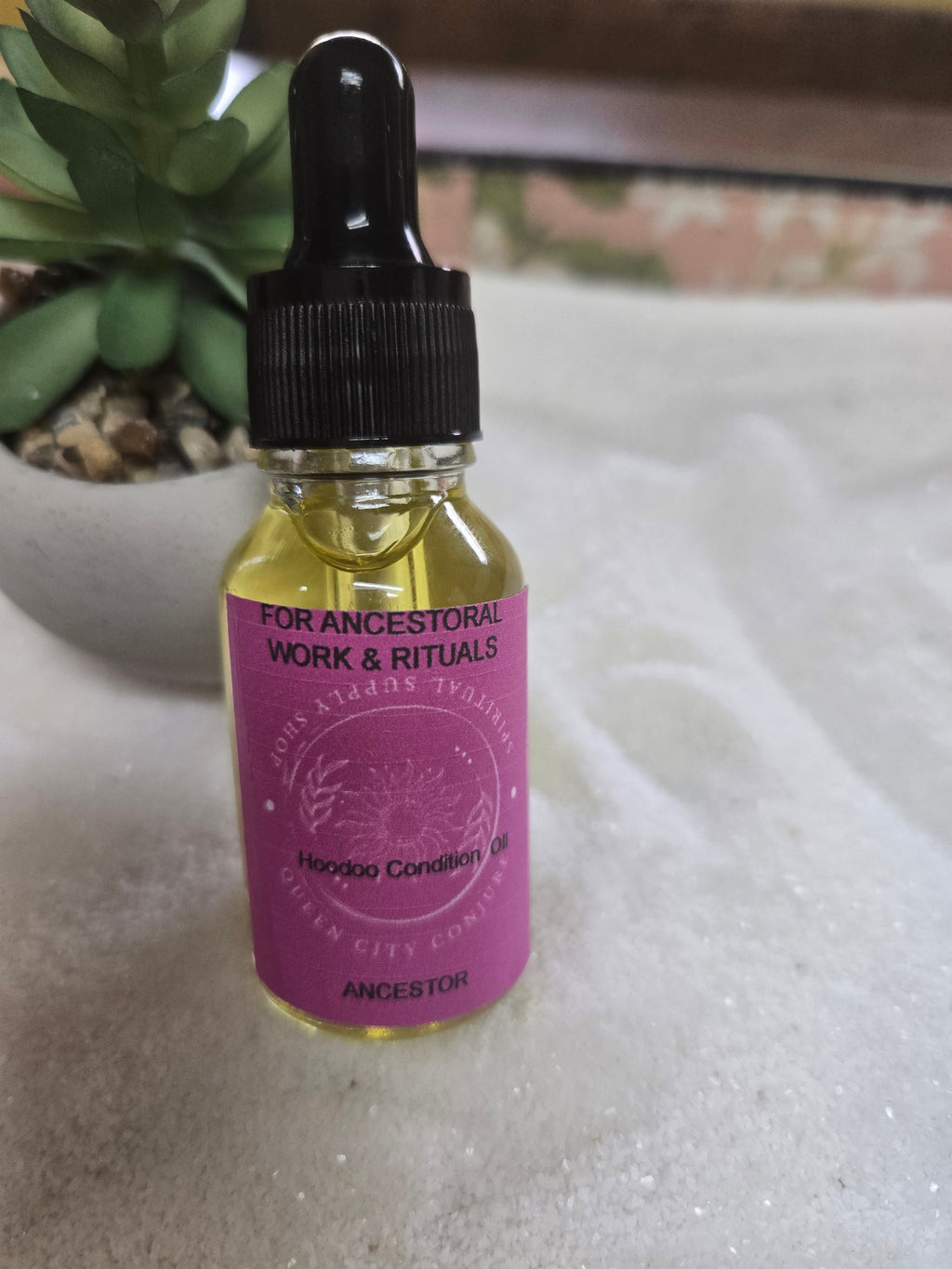Ancestral Veneration Oil - Honor Your Ancestors Hoodoo Ritual Oil | Spiritual Oil | Wiccan Center