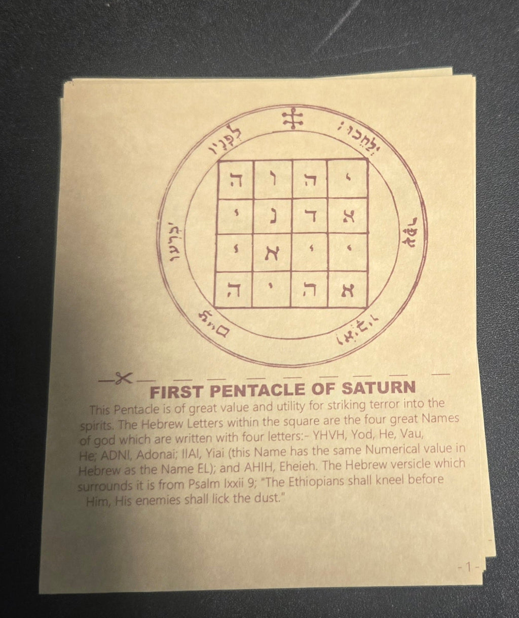 "Unlock the Mystical: 46-Piece Solomon Seals Parchment Set for Divine Manifestation" | Ritual Spell | Wiccan Center