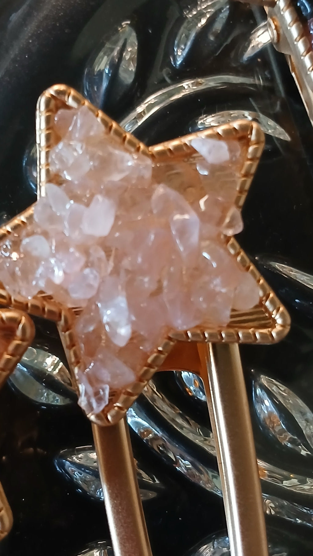 Crystal Chips Star Hair Clip | | Wiccan Center