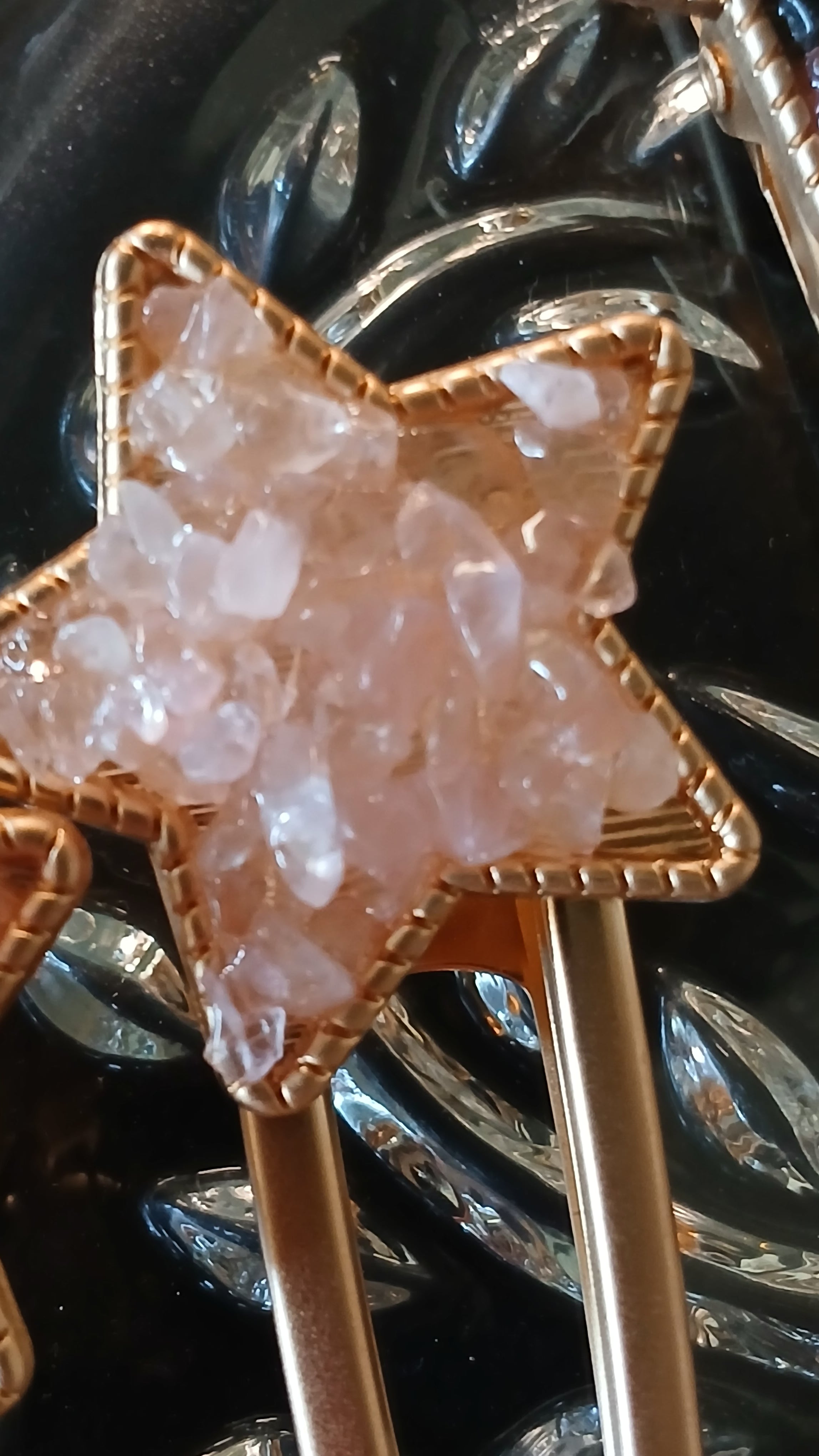 Crystal Chips Star Hair Clip | | Wiccan Center
