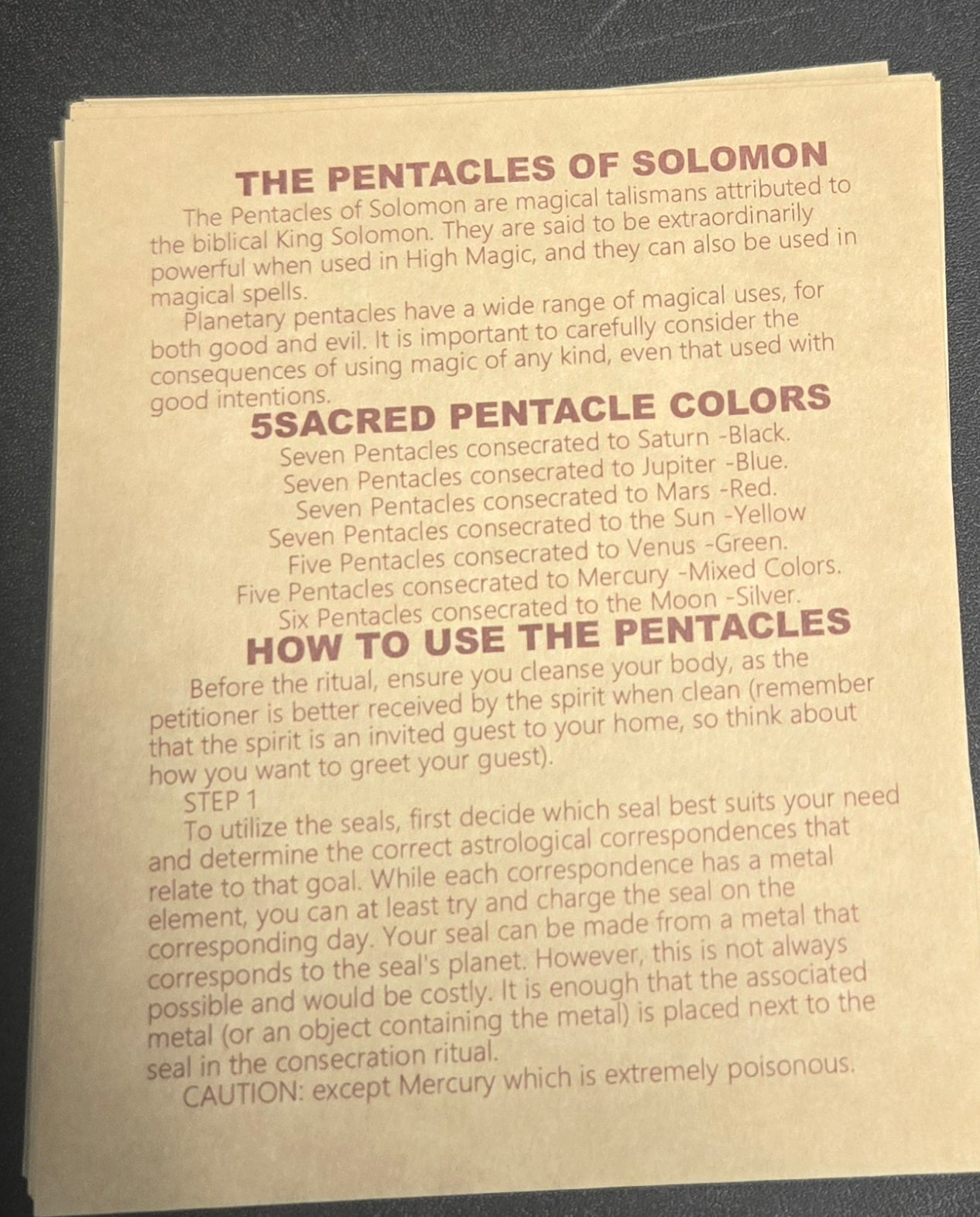 "Unlock the Mystical: 46-Piece Solomon Seals Parchment Set for Divine Manifestation" | Ritual Spell | Wiccan Center