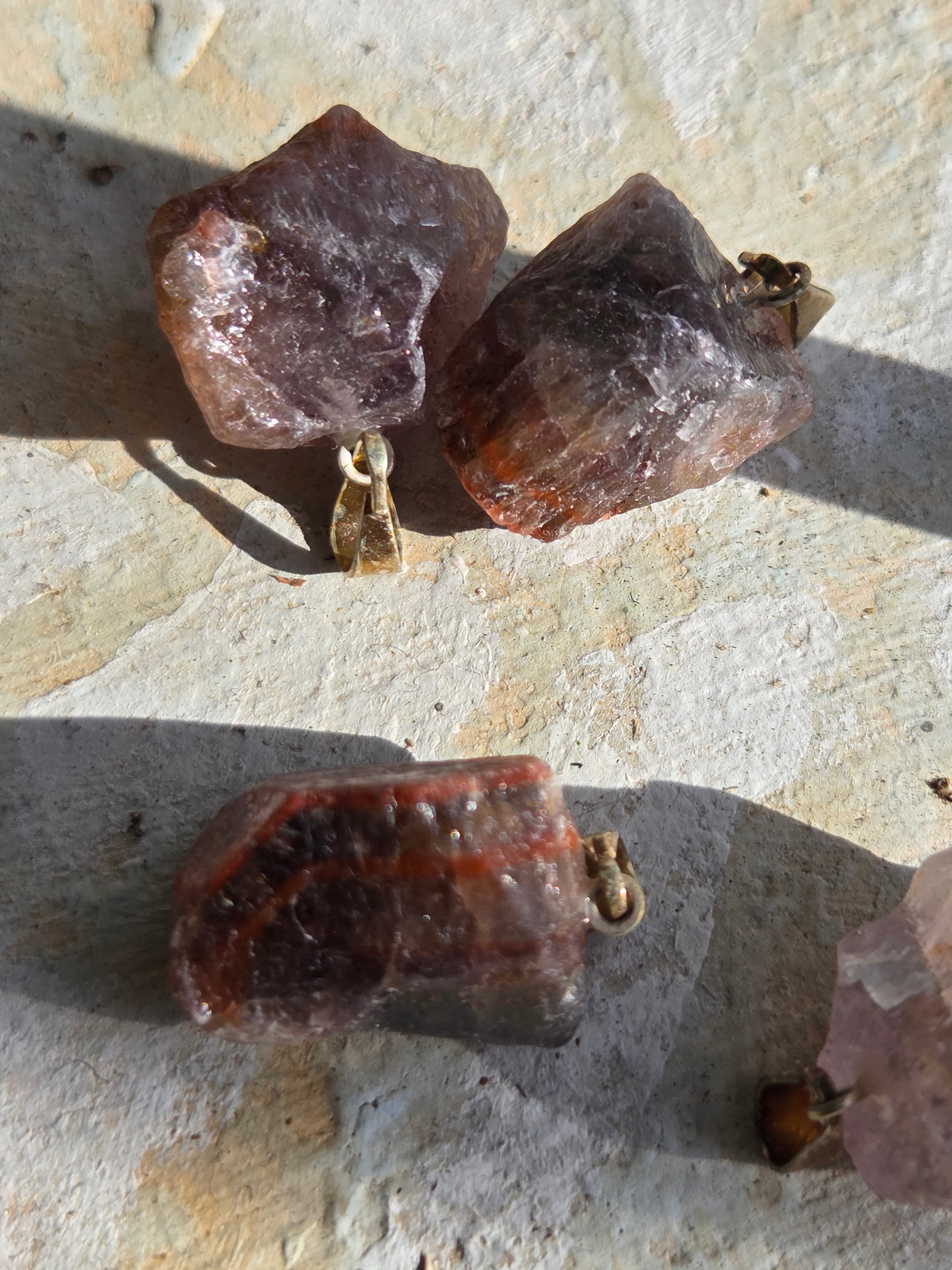 Super 7 (Melody Stone) Pendant – Rough (.5") or Polished Slice (1") • Spiritual Awakening & Harmony | | Wiccan Center