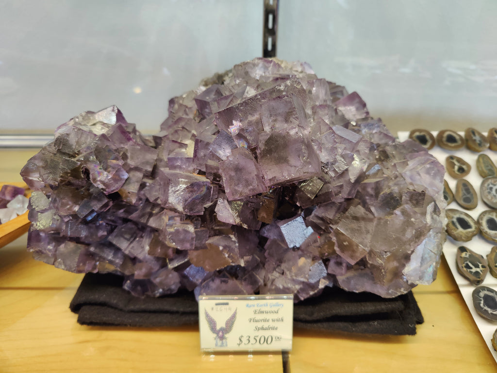 Purple Elmwood Cubic Fluorite Cluster 20.4kg | Minerals | Wiccan Center