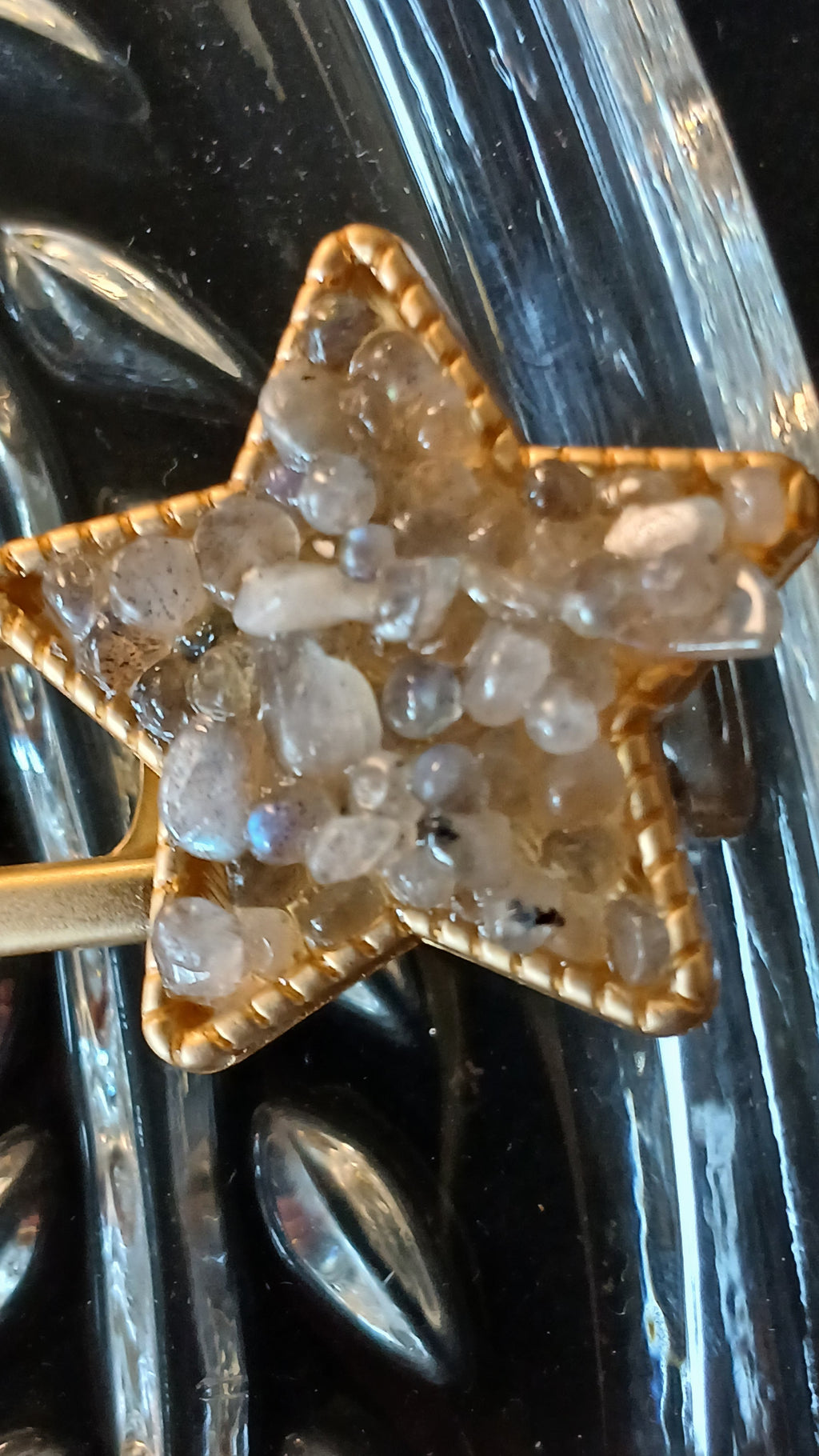 Crystal Chips Star Hair Clip | | Wiccan Center