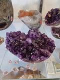 Amethyst with Flower Formation Geode Sculpture | Lapidary | Wiccan Center