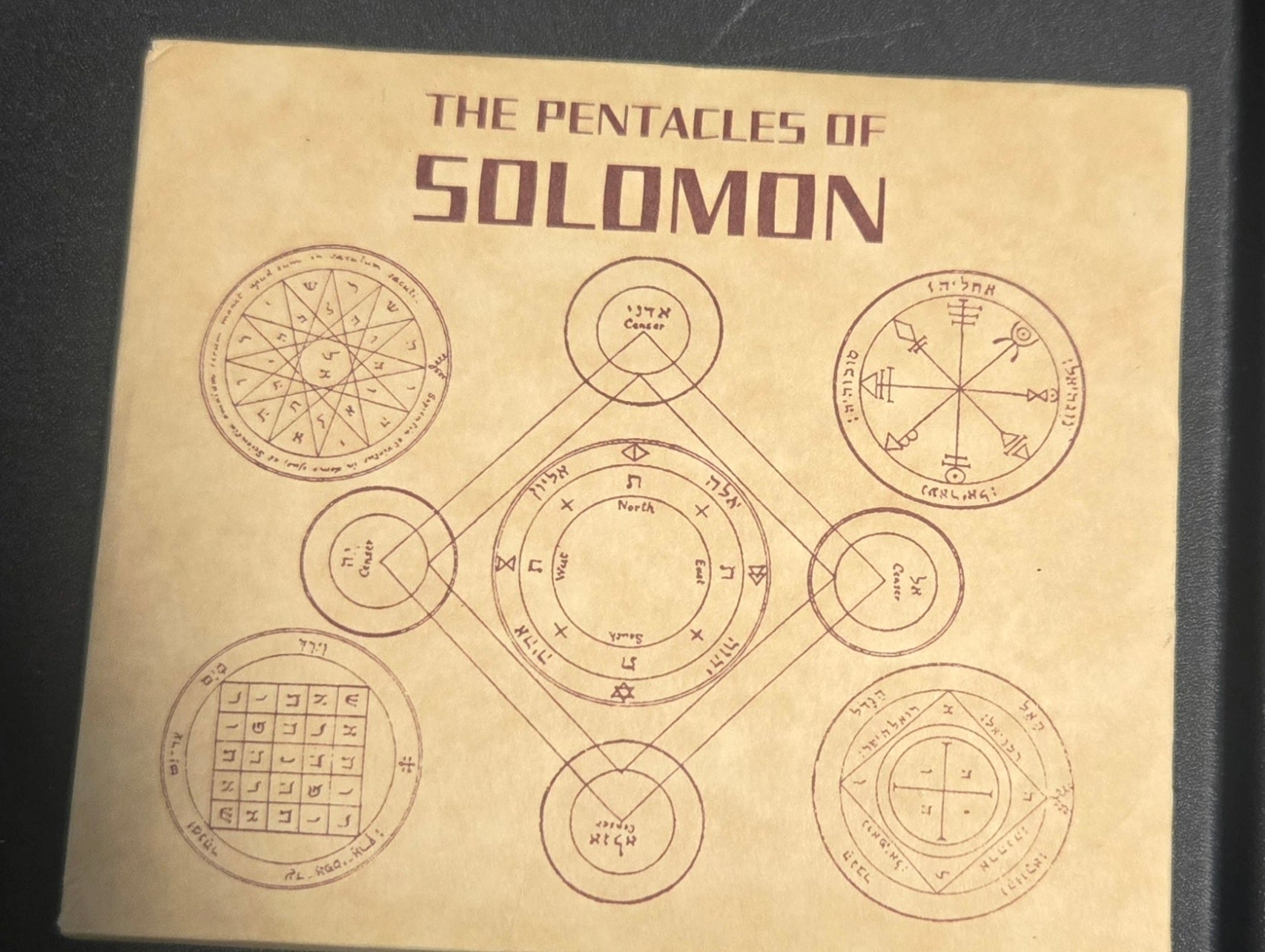 "Unlock the Mystical: 46-Piece Solomon Seals Parchment Set for Divine Manifestation" | Ritual Spell | Wiccan Center