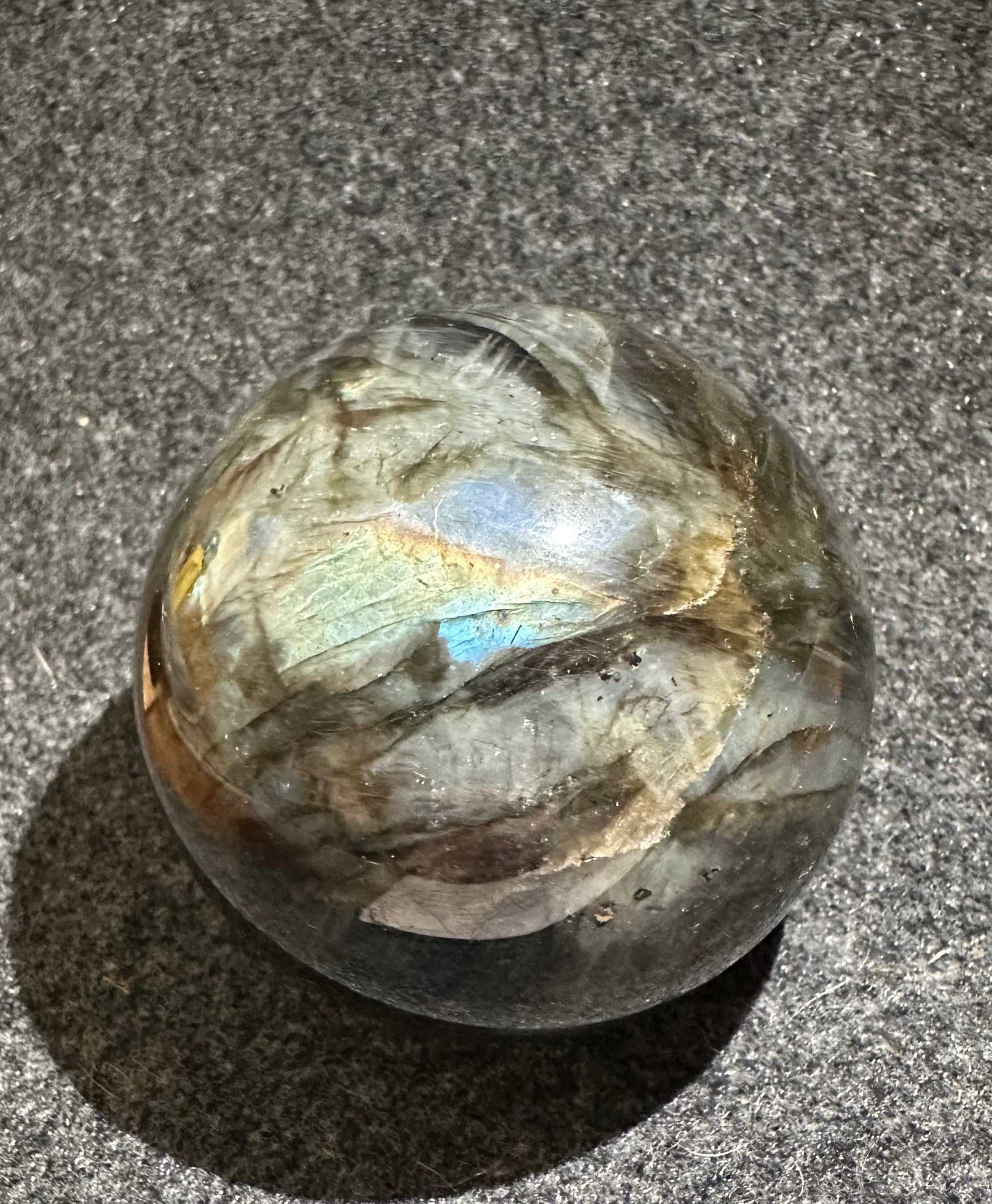 High Flash Labradorite Sphere | Sphere | Wiccan Center