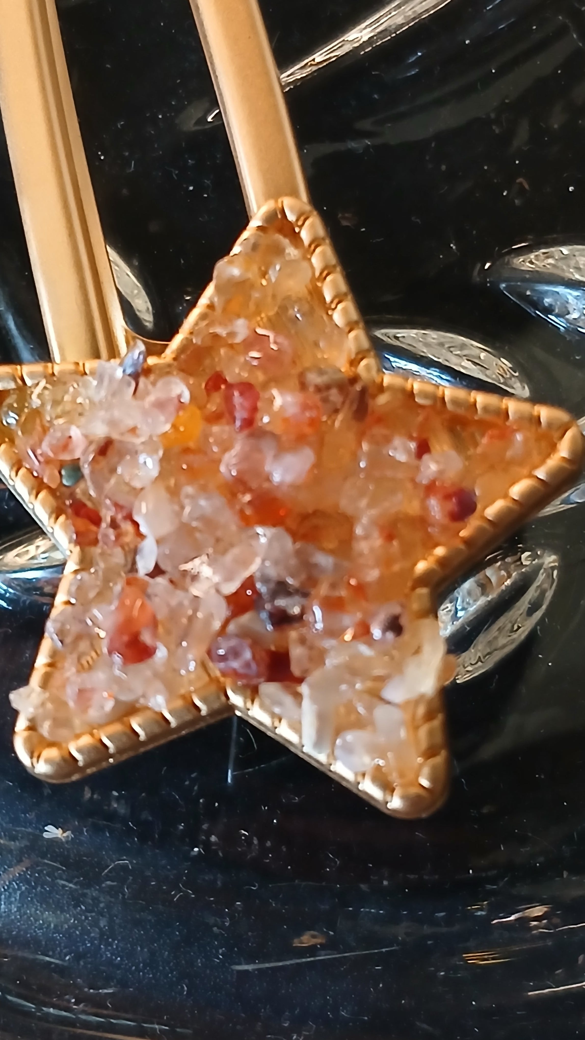 Crystal Chips Star Hair Clip | | Wiccan Center