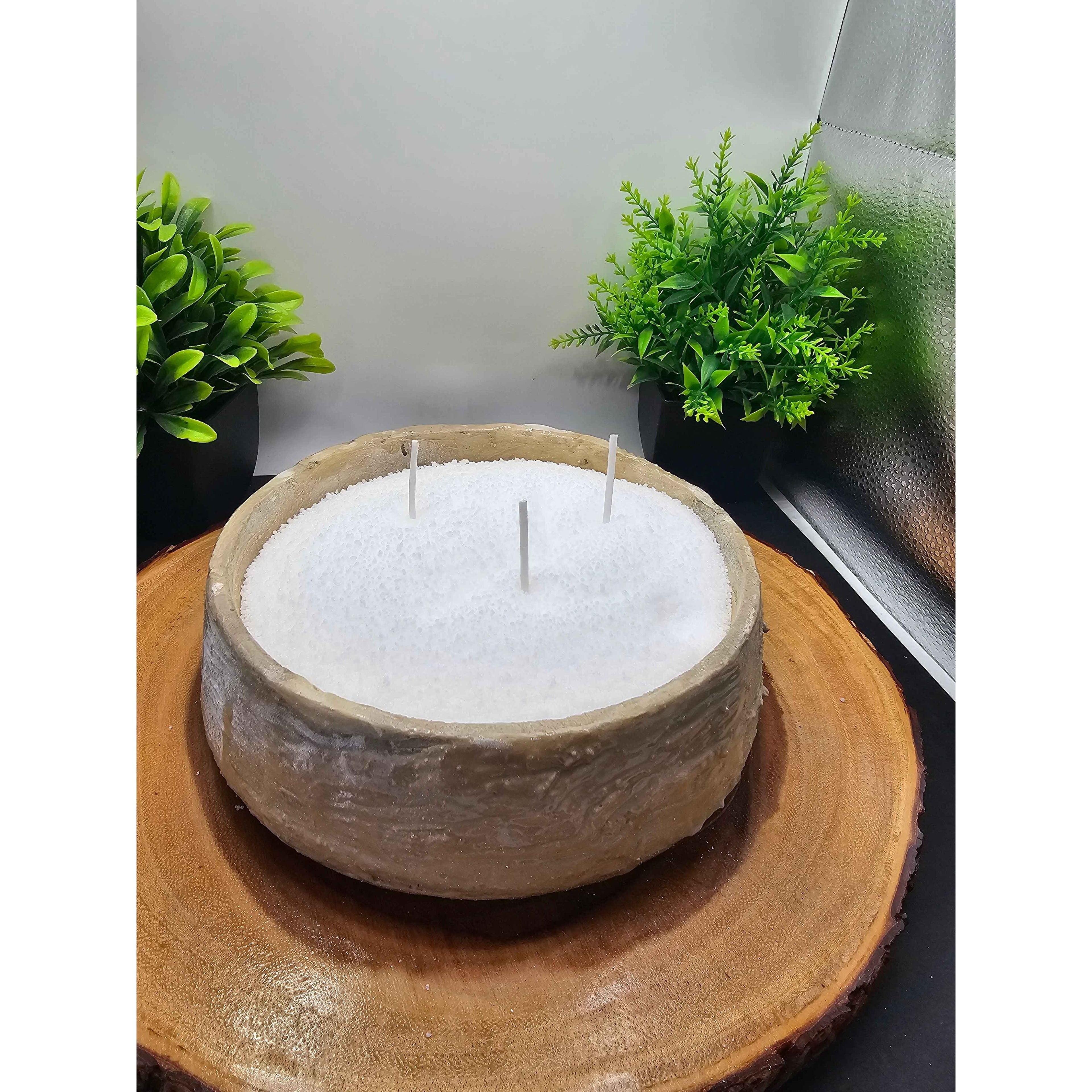 Concrete Candle Bowl