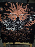 The Moth Altar Cloth – 24" x 24" | Celestial & Transformative Ritual Cloth | | Wiccan Center