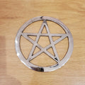 Plated Brass Pentacle Alter Tiles - Large | Home Decor | Wiccan Center