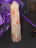 Sunstone Crystal Tower – Joy, Confidence & Abundance | | Wiccan Center
