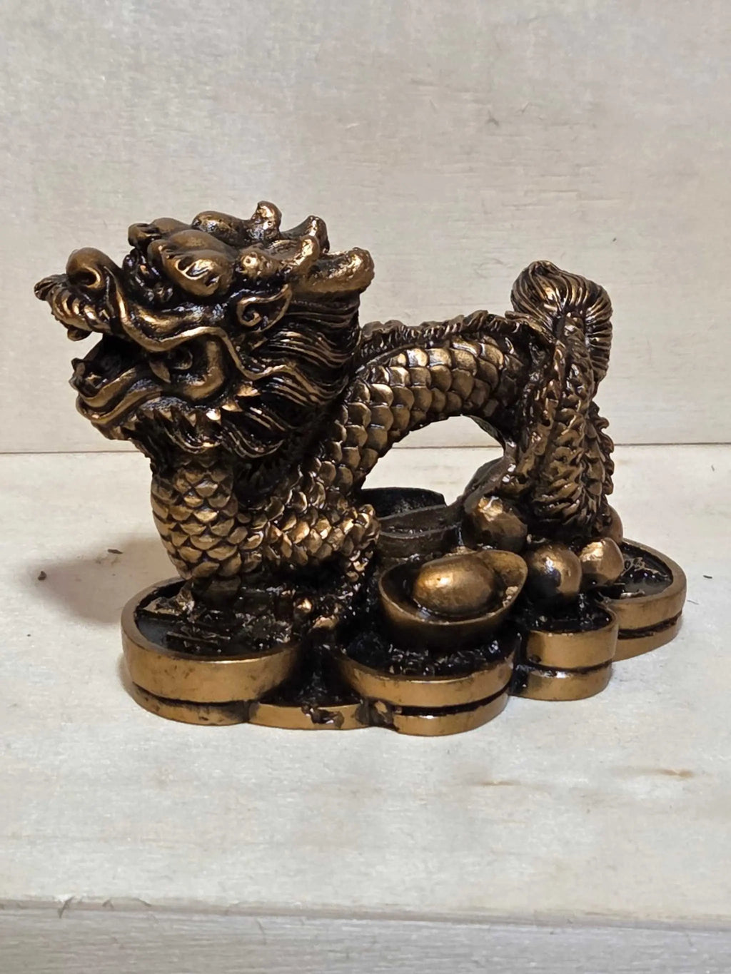 Lucky Chinese Inspired Dragon Totem Protecting Money - 2 inches | Statues and Figurines | Wiccan Center