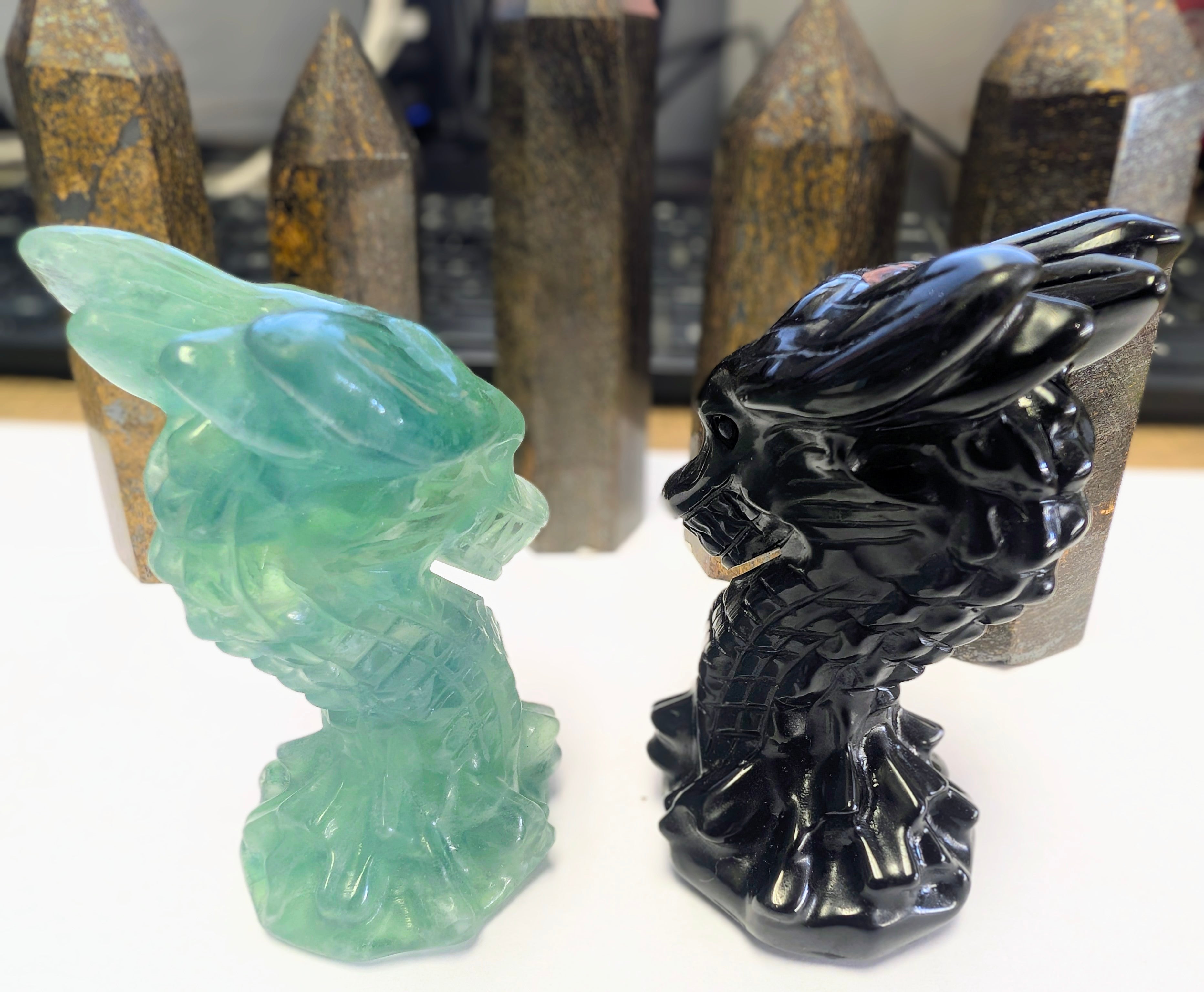 Crystal Dragon Head Carving – Strength, Protection & Ancient Wisdom | | Wiccan Center