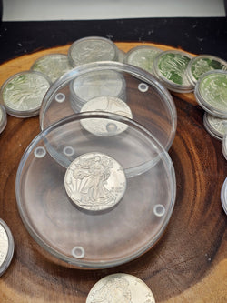 Silver Dollar coaster set 4pcs | Collectibles & Curiosities | Wiccan Center