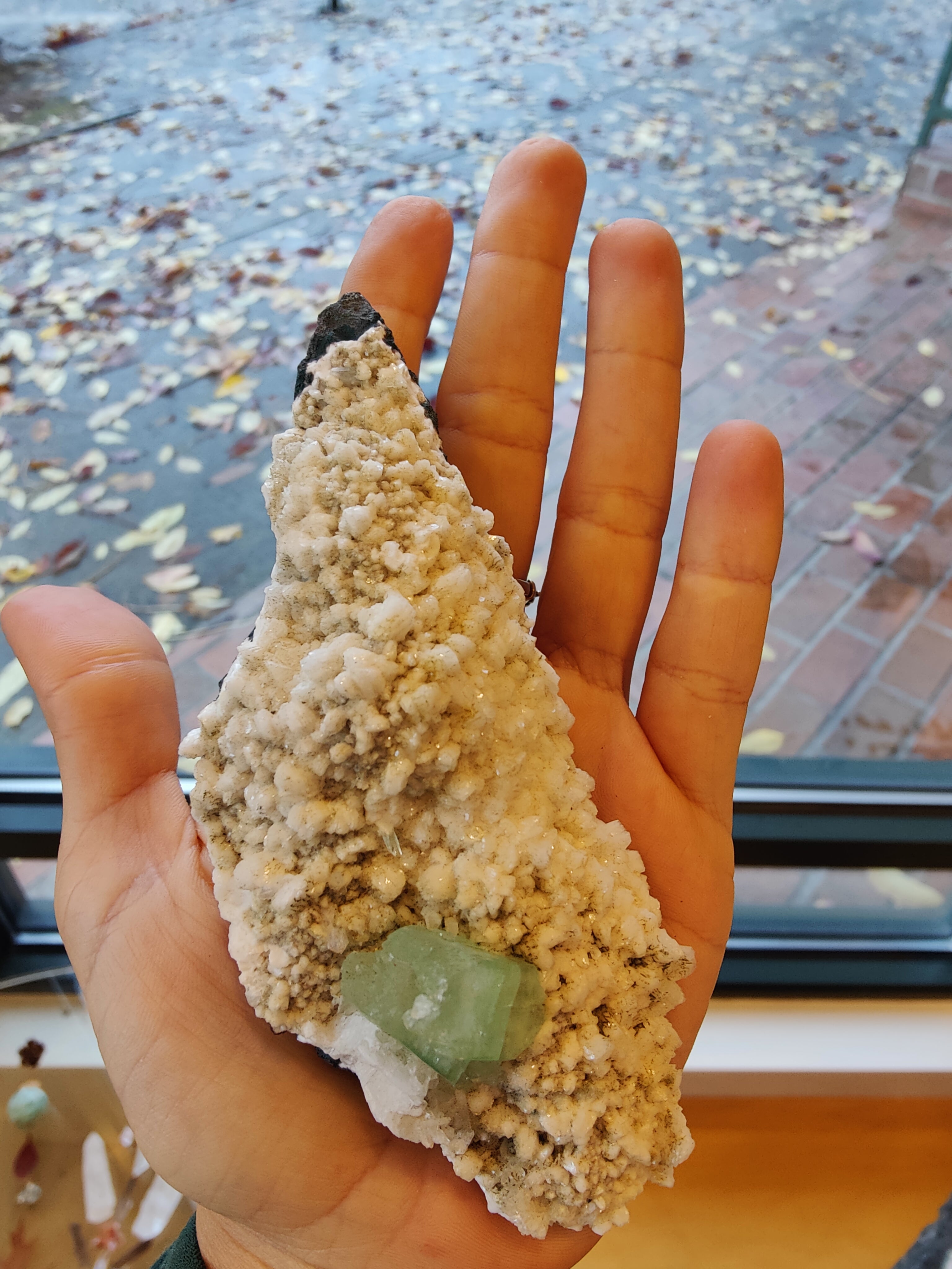 Green Apophyllite with Mordenite | Minerals | Wiccan Center