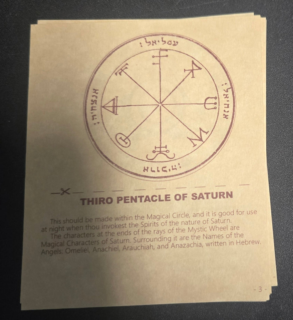 "Unlock the Mystical: 46-Piece Solomon Seals Parchment Set for Divine Manifestation" | Ritual Spell | Wiccan Center