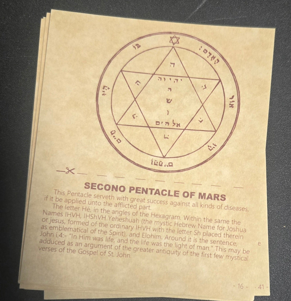 "Unlock the Mystical: 46-Piece Solomon Seals Parchment Set for Divine Manifestation" | Ritual Spell | Wiccan Center
