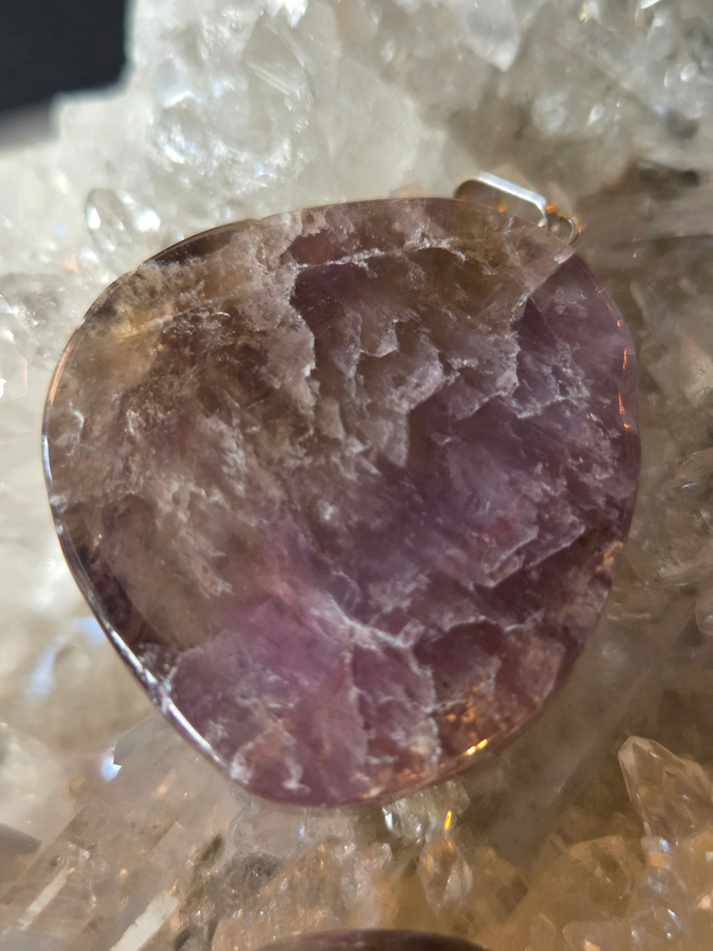 Super 7 (Melody Stone) Pendant – Rough (.5") or Polished Slice (1") • Spiritual Awakening & Harmony | | Wiccan Center