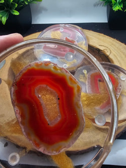 Agate coaster set | Home & Living > Home Decor > Home Accents > Rocks & Geodes | Wiccan Center