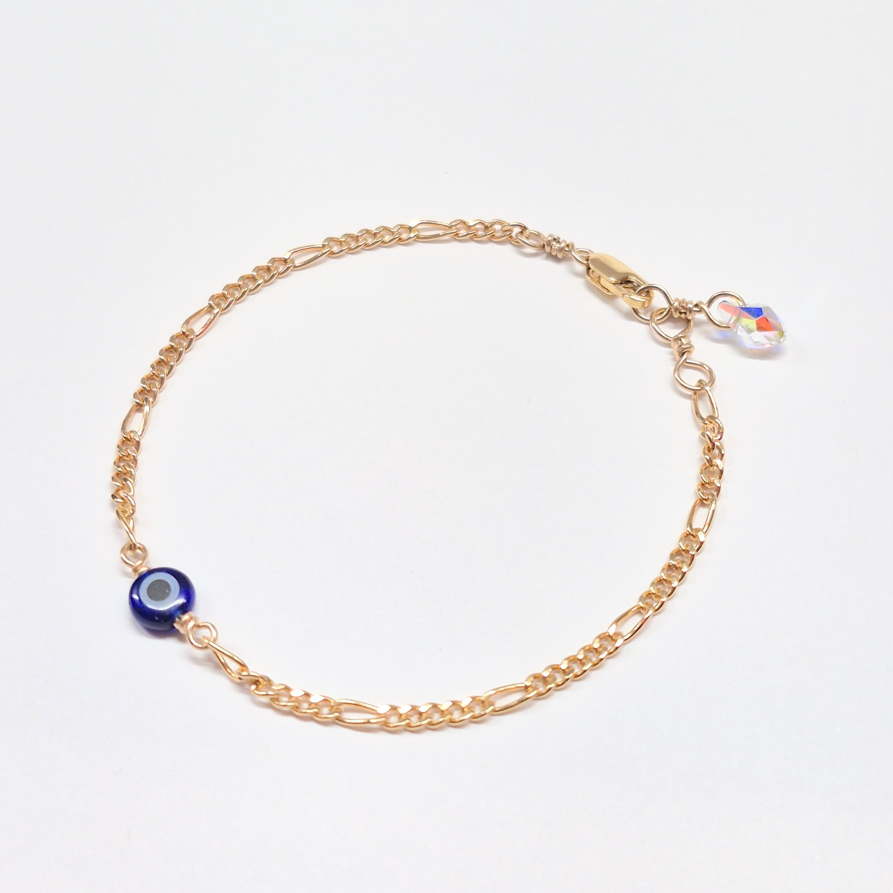 Evil Eye Bracelet w Swarovski Clasp
